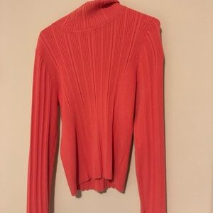 Salmon turtle neck sweater